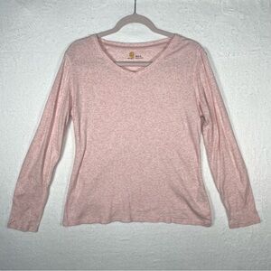 Carhartt‎ Basic V neck Long Sleeves Tee Shirt Size 8-10 Casual Wear Minimalist